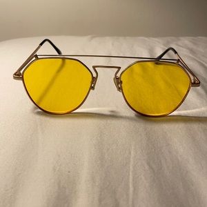 Coolest yellow sunglasses!